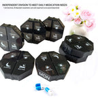 Weekly Pill Organizer 4 Time a Day,Pill Dispensers, Pill Box 7 Day with 28 Extra Large Compartments Portable Travel ,4 Times a D
