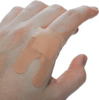 Adhesive Fabric Knuckle Bandages [Pack of 300] Sterile Heavy Woven Flexible Breathable Adhesive Bandages with Non-Stick Pad 3 x