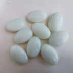 Loveliome Synthesis Opalite Oval Polished Worry Stones, Healing Crystal Indoor Fountain Stones Massage Energy Anxiety Relief Ite