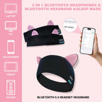 Joythink Kids Bluetooth Headband Headphones Sleep Mask Wireless Earphones Built in Thin Speaker Adjustable Sports Headset Sleep