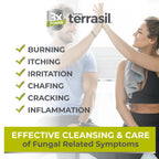 terrasil Antifungal Soap, Care & Relief of Jock Itch, Athletes Foot, Yeast Infection, Ringworm & Tinea Symptoms - Natural, Derma