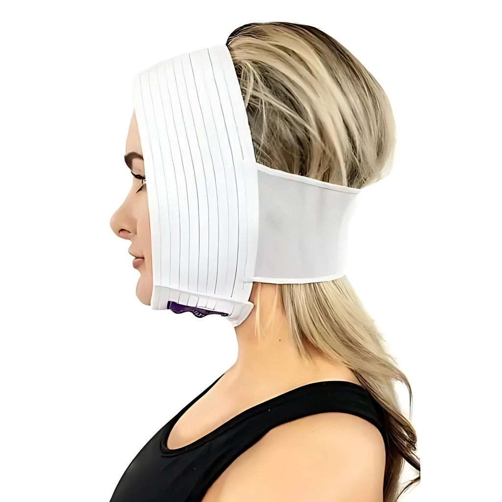 ContourMD Face and Chin Compression Garment - Chin Strap for Women and Men, Post-Surgical Jaw and Neck Compression Garment for T