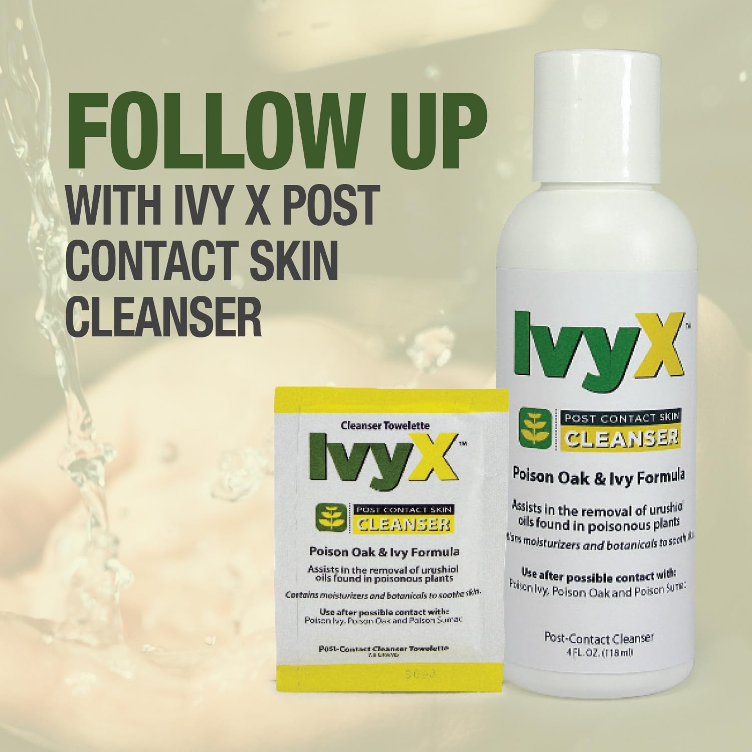 CoreTex Ivy X Pre-Contact Poison Ivy Skin Barrier Spray - 8oz Spray Bottle of Protection Solution to Help Prevent Itchy Rashes -