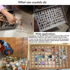400Pcs+ (1.5lb) Gemstones and Crystals Set,30Kinds+ Bulk Tumbled Chps Crystals for Jewelry Making,Chakra Balancing,Crushed Stone