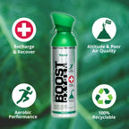 Boost Oxygen Large Natural 10 Liter Canister | Respiratory Support for Aerobic Recovery, Altitude, Performance and Health (4 Pac