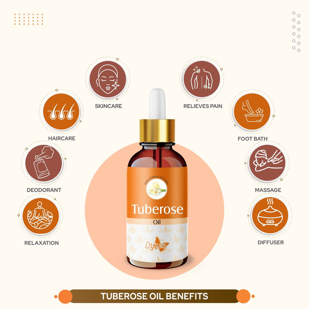 Crysalis Tuberose (Polianthes tuberosa) Oil - 0.51 Fl Oz (15ml)