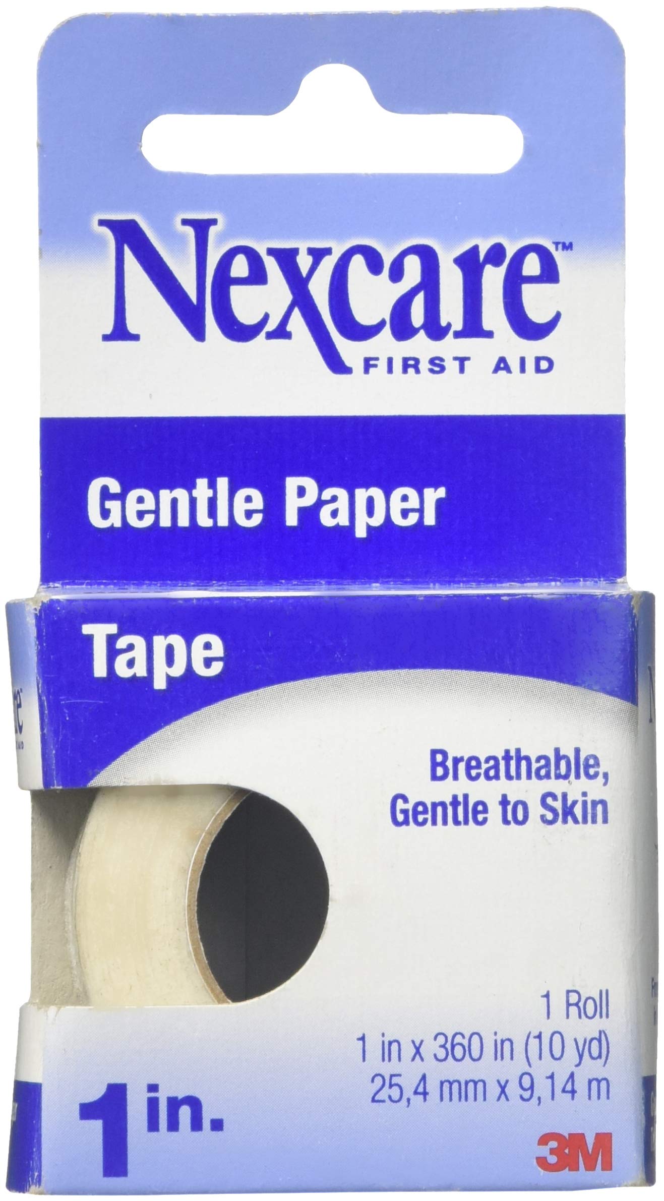 Nexcare(TM) Gentle Paper First Aid Tape, 781-1PK, 1 in x 10 yds