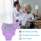 Timgle 8 Pcs Reusable Adult Diapers for Women Incontinence Adults Leak Proof Cotton Cloth Underwear Washable Absorbency Underpan