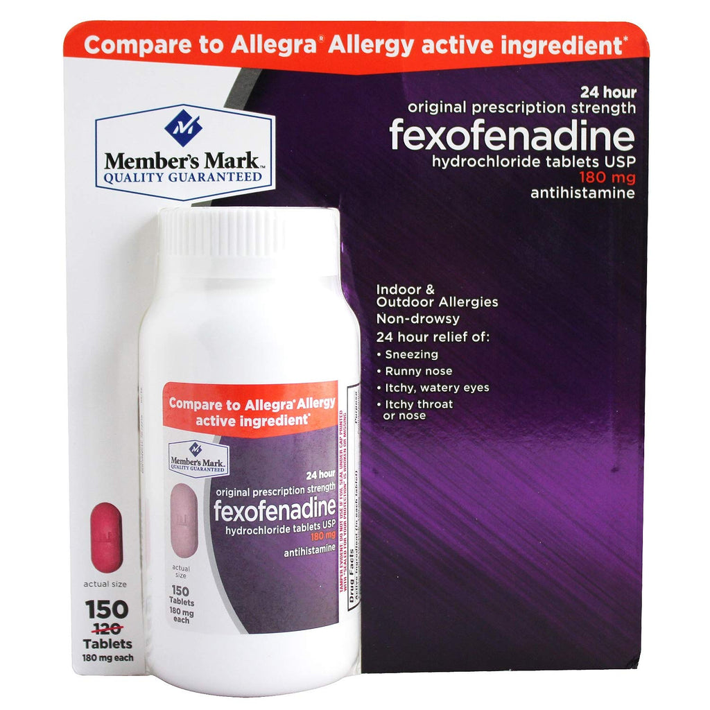 Members Mark 180 mg Fexofenadine (150 Count)