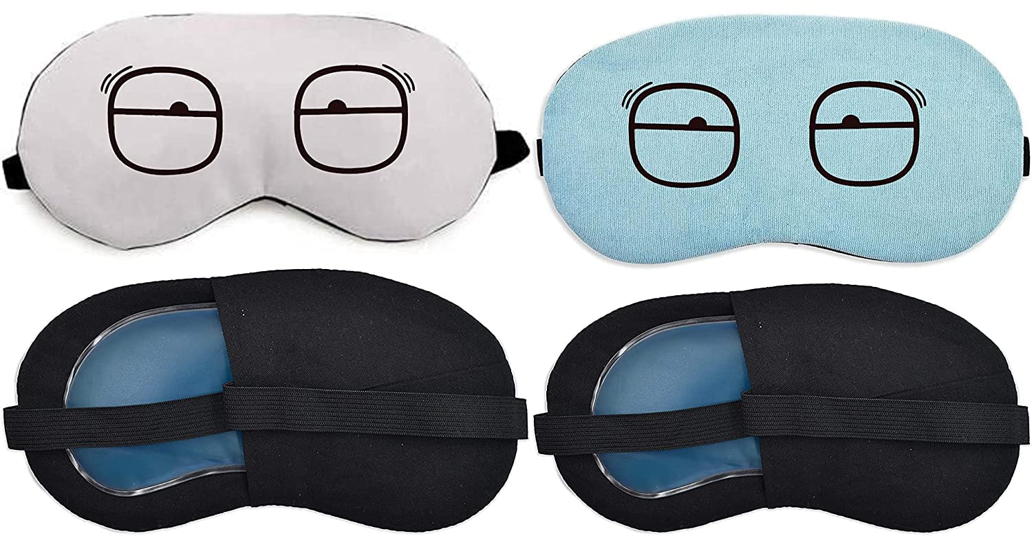 Soft & Smooth Blindfold & Sleeping Eye Mask With Cooling Pad For Women