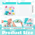 24 Pieces Pill Pouch Bags Zippered Pill Pouch Set Reusable Translucent Medicine Organizer Self Sealing Medicine Bag Travel Plast