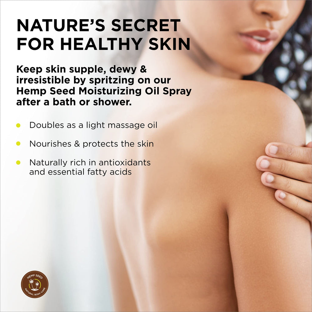 Earthly Body, Naked in The Woods, Glow Massage Oil Spray, 8 Ounces Bottle