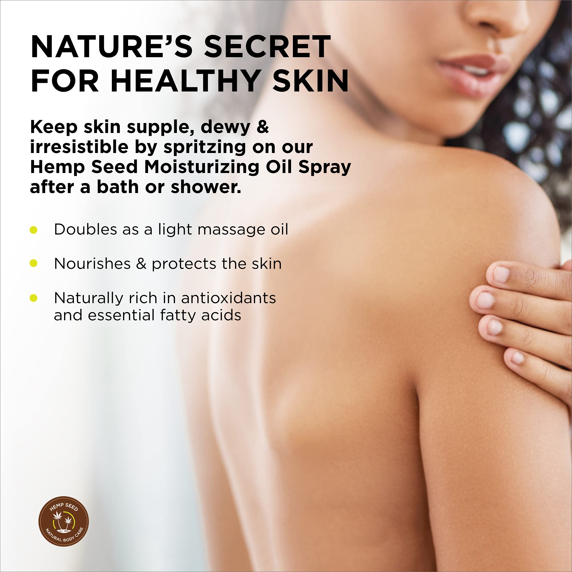 Earthly Body, Naked in The Woods, Glow Massage Oil Spray, 8 Ounces Bottle