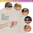 Expandable Dowsing Rod Bobber Tensor Aura Chakra Meter for Divining Water, Earth Energy, EMF, Gold Mining, Underground Buried It