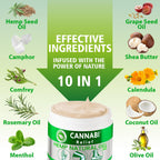 ??nn?b? R?l??f Hemp Cream Maximum Strength 3.38 FL. OZ - Relieve Muscles, Joints, and Back Target Area - 10-in-1 Potent Formula
