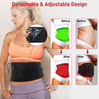 Red Light Therapy for Body: Infrared Light Therapy Belt Heating Massage Pad with Vibration for Back, Waist, Shoulder, and Belly