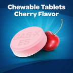 Gas-X Extra Strength Chewable Gas Relief Tablets with Simethicone 125 mg, Cherry - 48 Count
