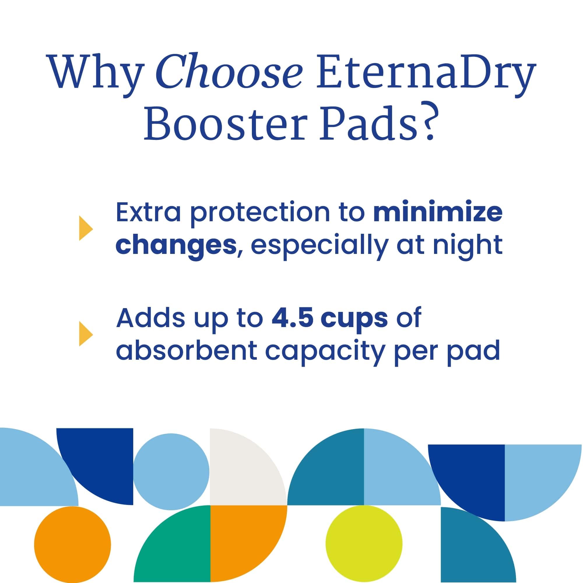NorthShore Booster Pads for Men and Women with Adhesive, X-Large, Pack/12