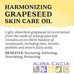 Aura Cacia - Pure Grapeseed Oil | Non-GMO Project Verified | 16 fl. oz.