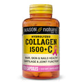 MASON NATURAL 1500mg Collagen with Vitamin C, Biotin, and Calcium, 40-Day Supply, Supplement for Hair, Skin, and Nails, Capsules