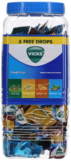 V Throat Drops Vicks V Throat Cough Drops - 175 Count (Menthol/Ginger/Honey)
