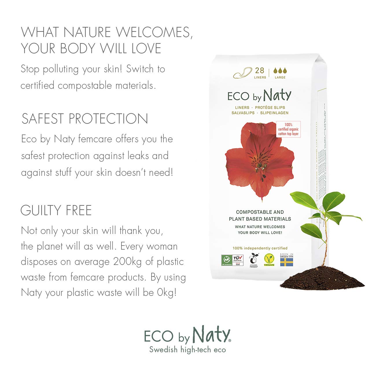 ECO PANTY LINERS LARGE ( 12 X 28 CT   )