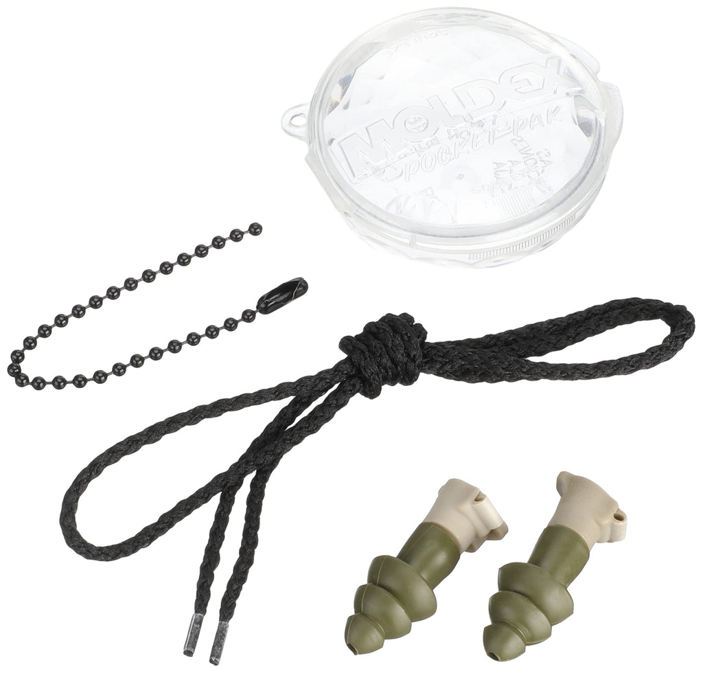 6498 Battleplugs Impulse Earplug,Pocket-Pak,Chain,Cord,Med