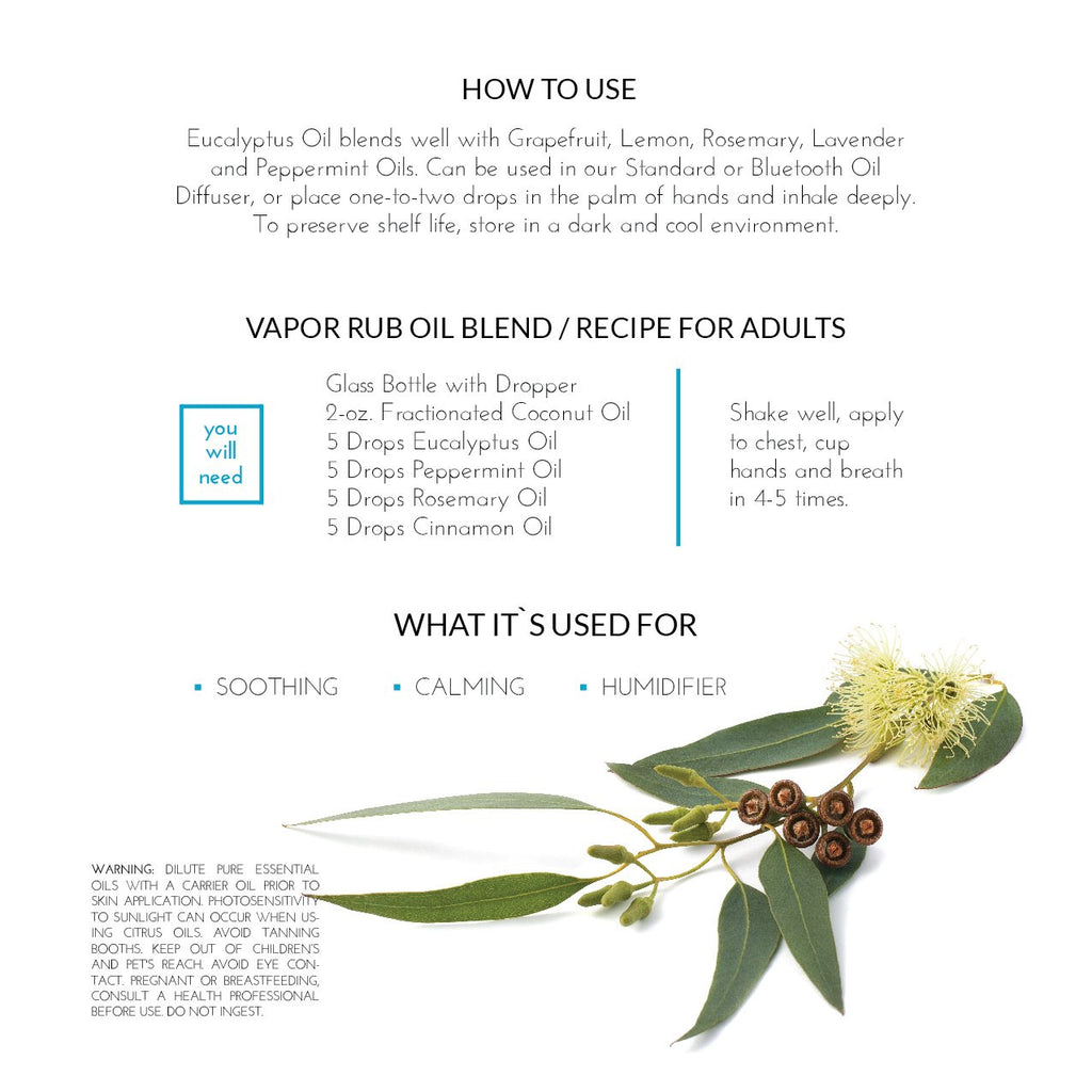 artnaturals 100% Pure Eucalyptus Essential Oil - (.5 Fl Oz / 15ml) - Undiluted Therapeutic Grade Fragrance - Soothe Calm and Hum