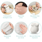 Navaris Plaster Cloth Rolls (S, Pack of 6) - Gauze Bandages for Body Casts, Plaster of Paris for Craft Projects, Belly Casting K
