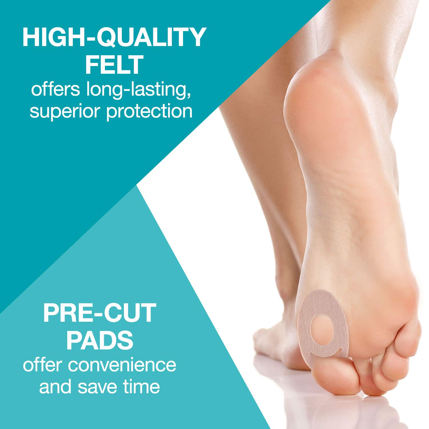 Steins 3/16 Removable Bunion Pads, Reusable Bunion Pads, Provides Bunion Relief, Corn Pads for Toes, Callus Pads, Felt Bunion Pa