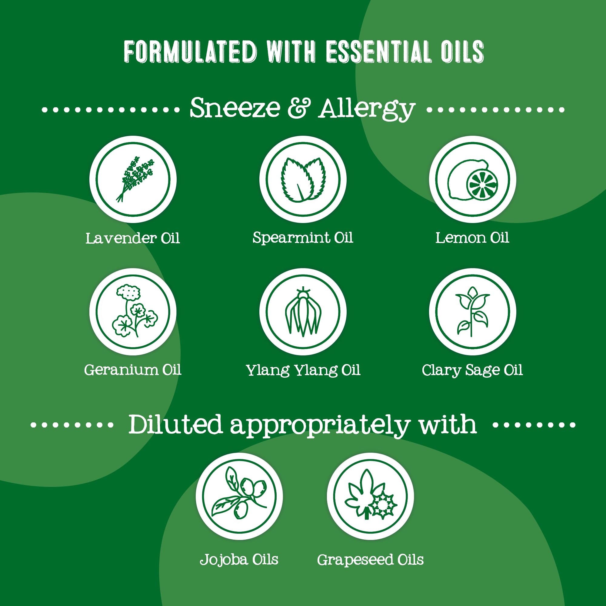 Oilogic Kids Sneeze & Allergy Essential Oil Roll-On - Naturally Comforts Allergy Symptoms with a Blend of 100% Pure Essential Oi