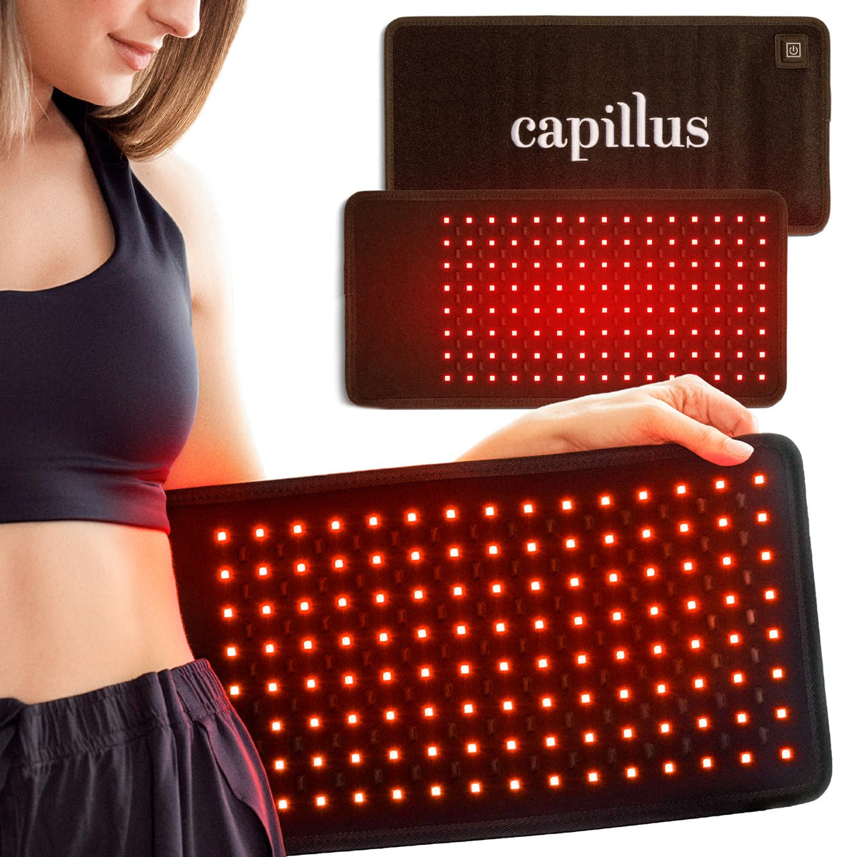 Capillus Body Red Light Therapy Wrap  2in1 LED Cordless Red Light Belt