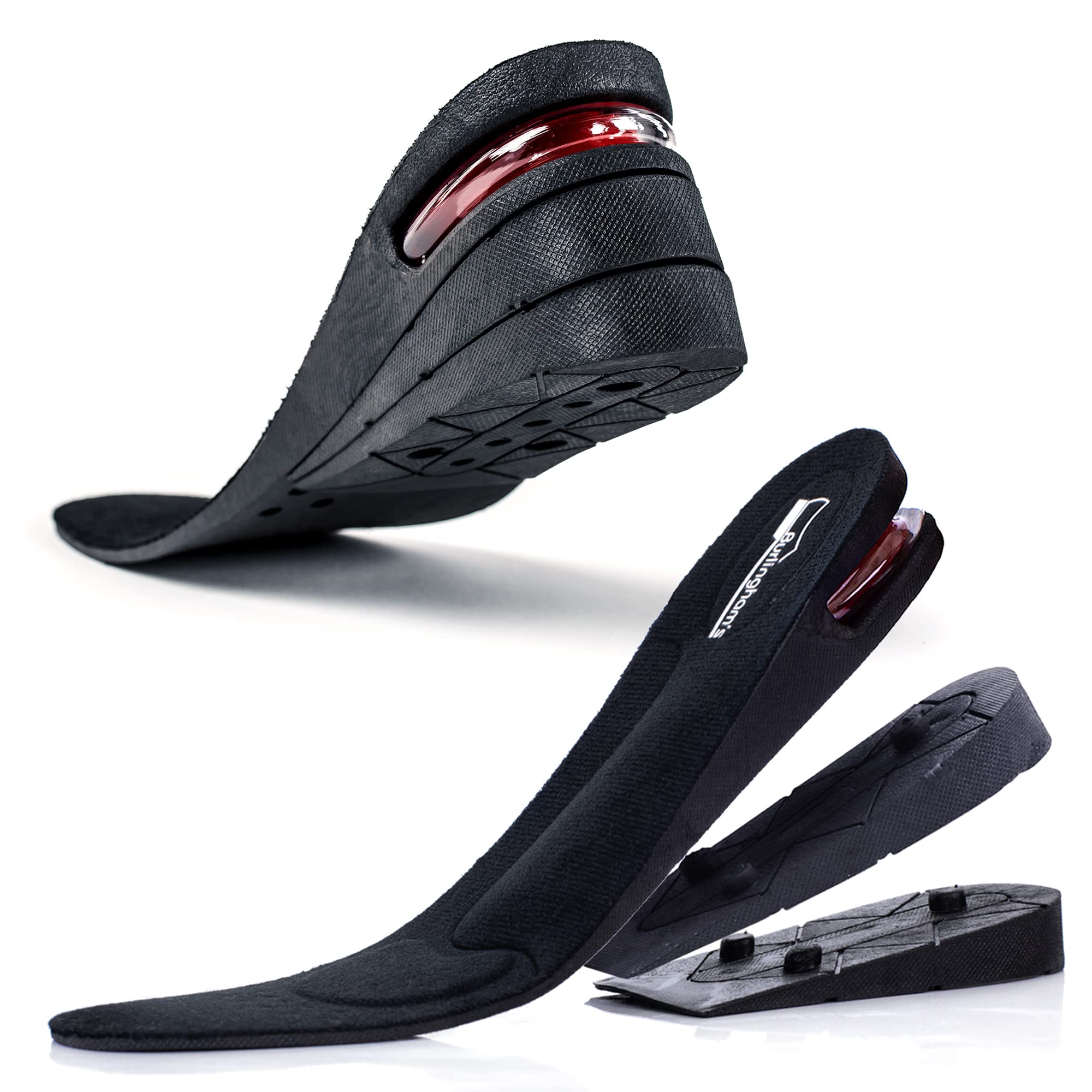 Shoe Lifts for Men and Women | Elevated, Cushioned Heel Inserts and Arch Support Insoles | Lifted, Supportive Comfort | and Brea