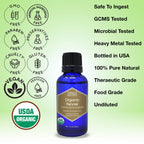 Organic, Fennel Essential Oil, Food Grade - 100% Pure, Fennel Oil, by Zongle Therapeutics, 1 OZ