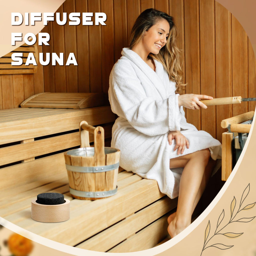 Chunful 4 Pcs Lava Rock Essential Oil Diffuser Lava Stone Passive Diffuser for Sauna Decorating at Home, Office, Bedroom, Bathro