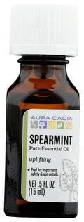 AURA CACIA Spearmint Essential Oil, 0.5 FZ