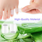 Sibba Silicone Toe Sleeves 30Pcs - Pinky Protector Gel Tubes, Corn Pads, Reusable Caps, Cushion Soft Calluses Protectors, Remove