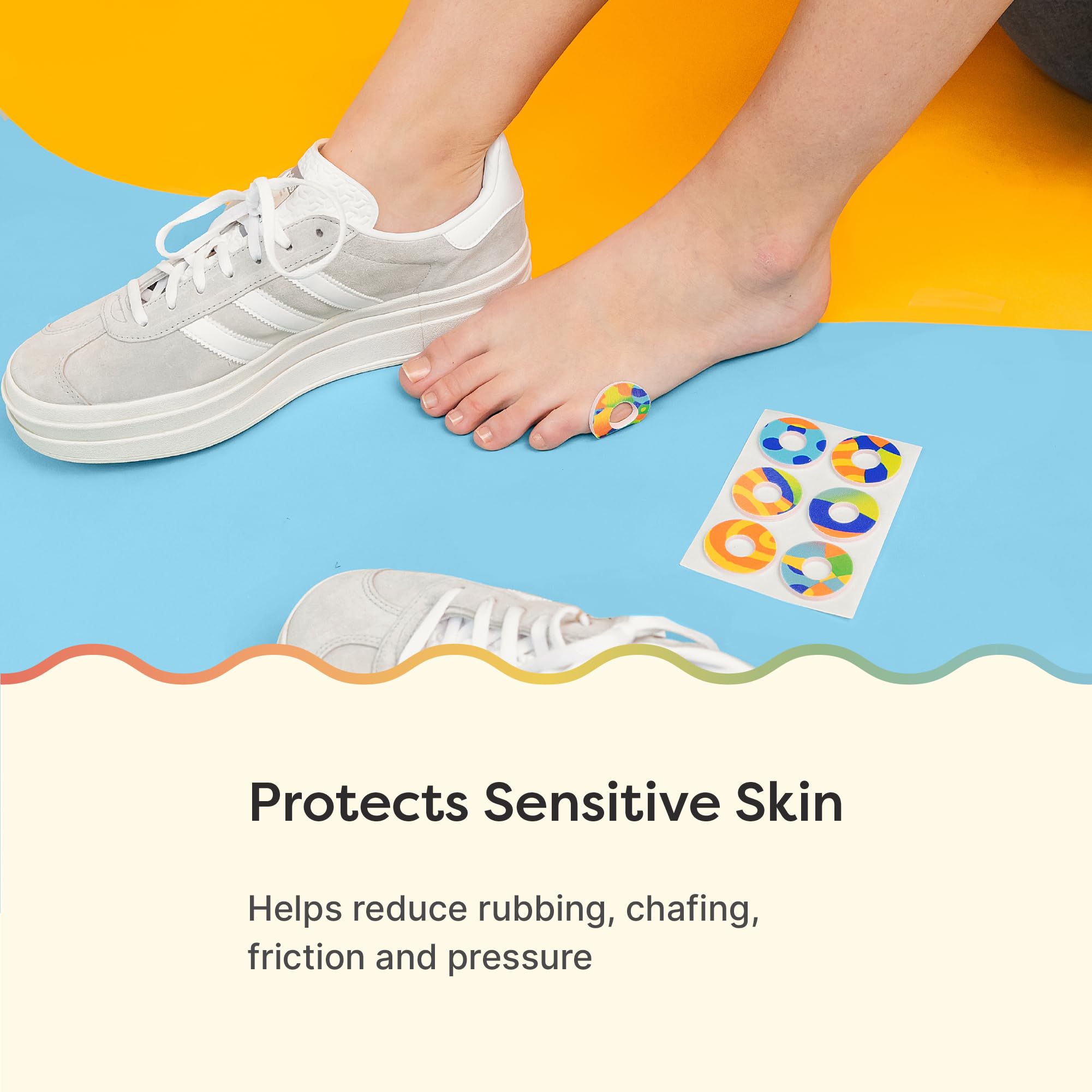 ZenToes Callus Cushions | Water-Resistant Self-Stick Adhesive Corn Pads | Foot, Heel, & Toe Discomfort Relief | Soft Foam for Fr