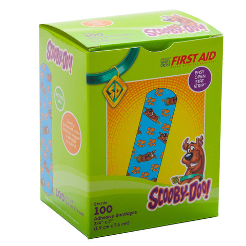 Dukal Childrens Adhesive Bandages, Scooby Doo, 3/4'' x 3'', Box of 100