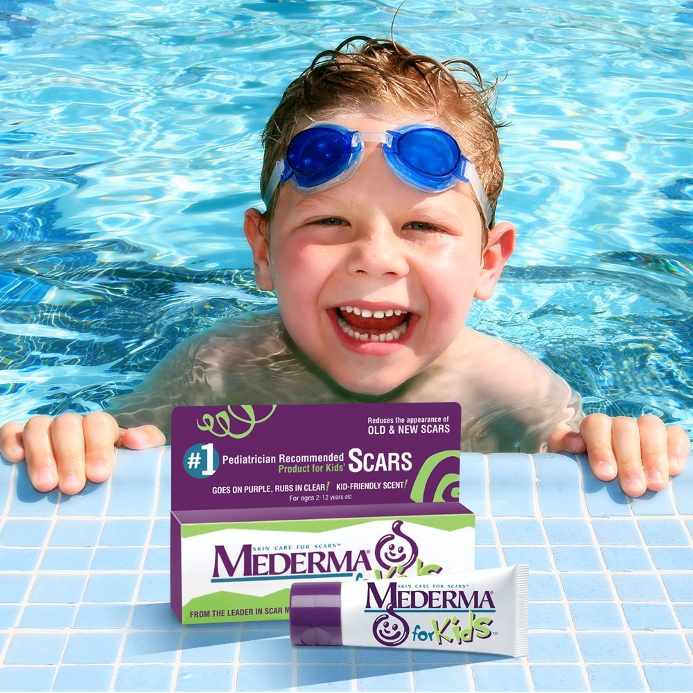 Mederma Kids Skin Care - Reduces the Appearance of Scars, 1 Pediatrician Recommended Product for Scars, Goes on Purple, Rubs in
