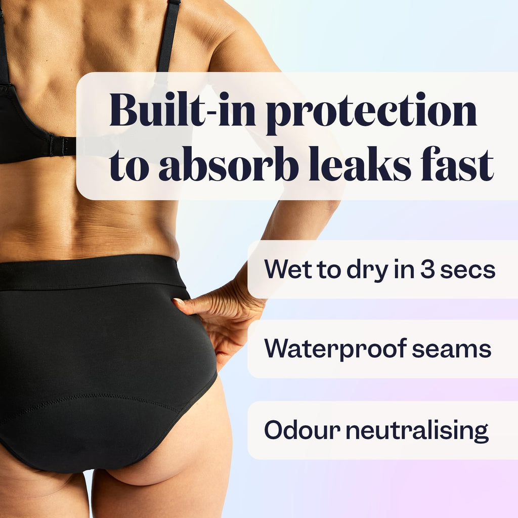 Jude Reusable Incontinence, Period & Postpartum Underwear for Women | Leakproof, Fast-Absorbing, Soft & Breathable | Machine Was