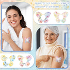 Geiserailie 32 Pack Adhesive Patches, Compatible with Dexcom G7, CGM Patches, Butterfly Tape Stickers, Sensor Covers, Waterproof