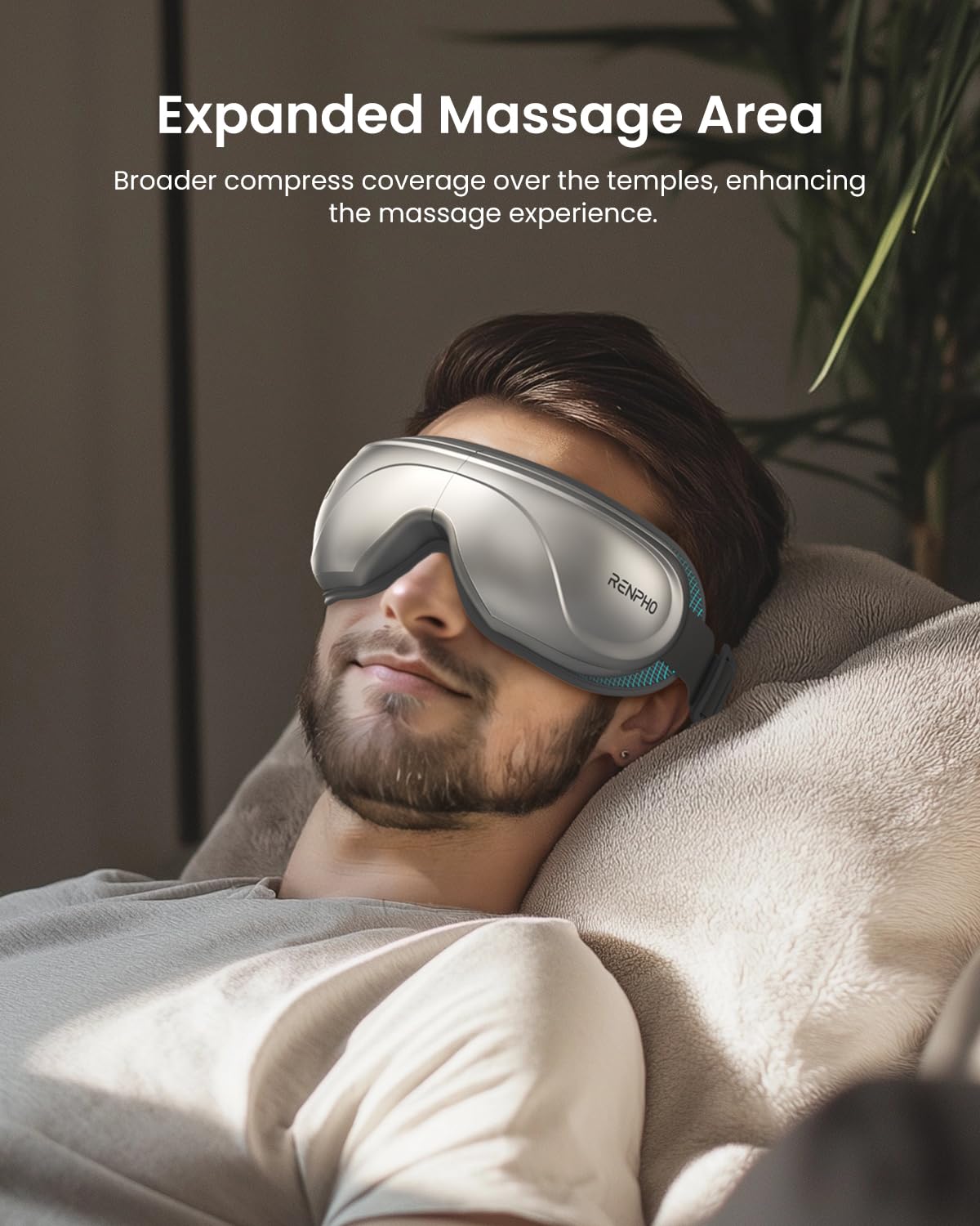 RENPHO Eyeris 2 Eye Massager with Heat and Cooling, Christmas Birthday Gifts for Mom Dad Women Men Heated Eye Mask for Reduce St