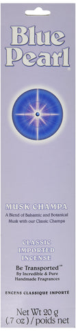 Blue Pearl Classic Fragrance Incense, Musk Champa, 20 Gram