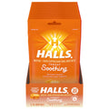 HALLS Throat Soothing Honey Cough Drops, 12 Bags of 30 Drops (360 Total Drops)