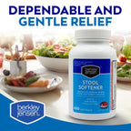 berkley jensen Stool Softener Laxative, Docusate Sodium 100 mg, Stimulant-Free Gentle Dependable Constipation Relief - Helps Pro