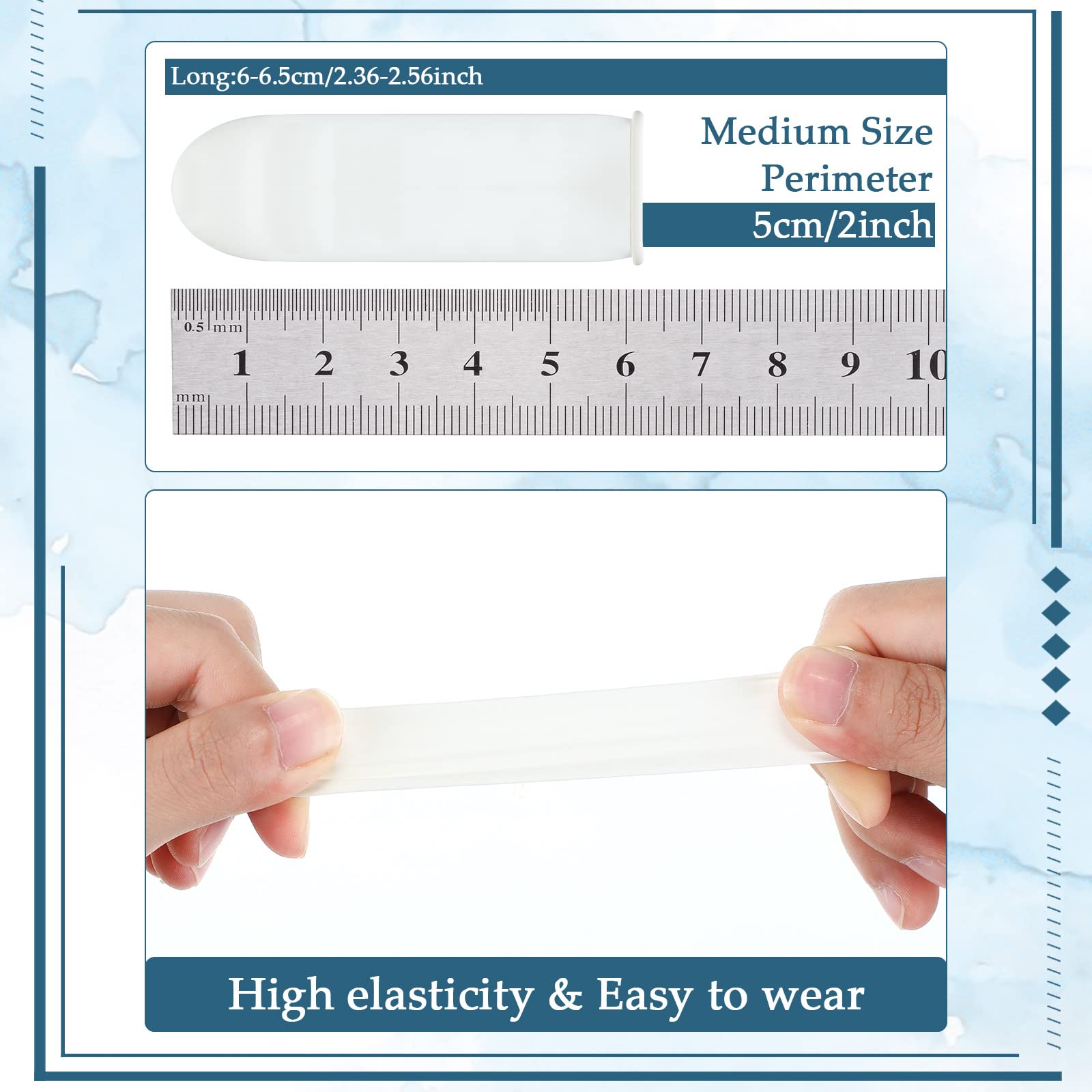 1600 Pcs Latex Finger Cots, Disposable Medium Fingertip Protector Gloves White Finger Covers for Industrial, Beauty, Pet and Mor