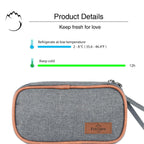 Freshore Insulin Cooler Travel Case for Diabetic Organize Medication Insulated Cooling Bag,Grey
