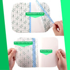50 Pieces Transparent Stretch Waterproof Adhesive Bandage Protective Bandage Clear Film Dressing Cover Stretch Tape Round Shower