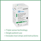 McKesson True METRIX Blood Glucose Test Strips for Diabetes [150 Strips] Self-Monitoring System
